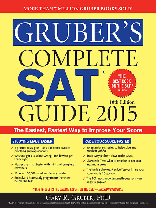 Cover image for Gruber's Complete SAT Guide 2015
